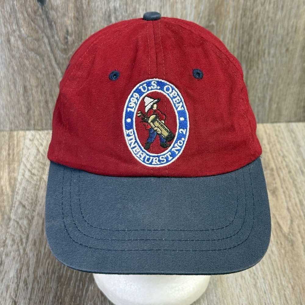 VTG 1999 US Open Pinehurst No 2 Strapback Adjustable (Fits Small) Hat Cap